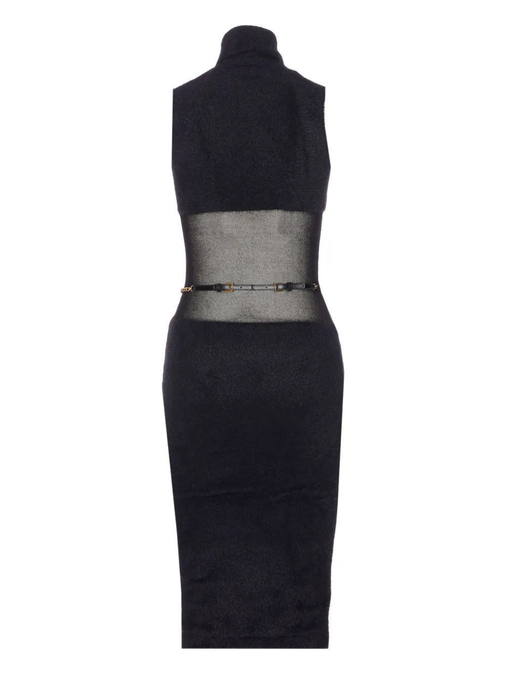 Elisabetta Franchi sleeveless midi dress - Zwart