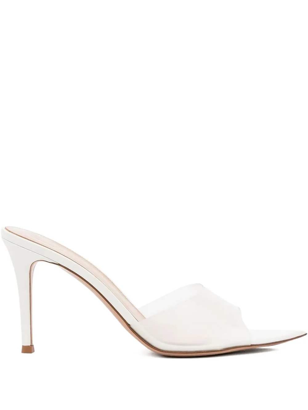 Gianvito Rossi 85 mm Elle sandalen met puntige neus Wit