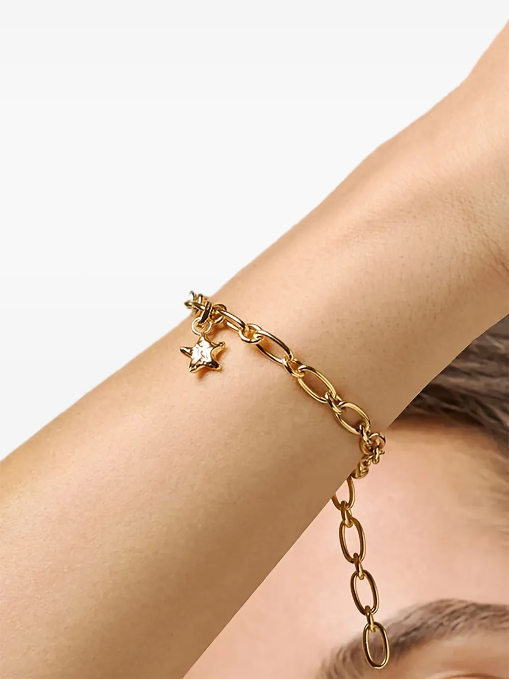 Enamel Copenhagen Star-motif Charm In Gold