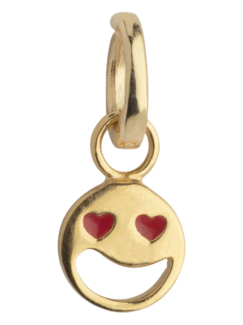 Enamel Copenhagen Smiley Charm In Brown