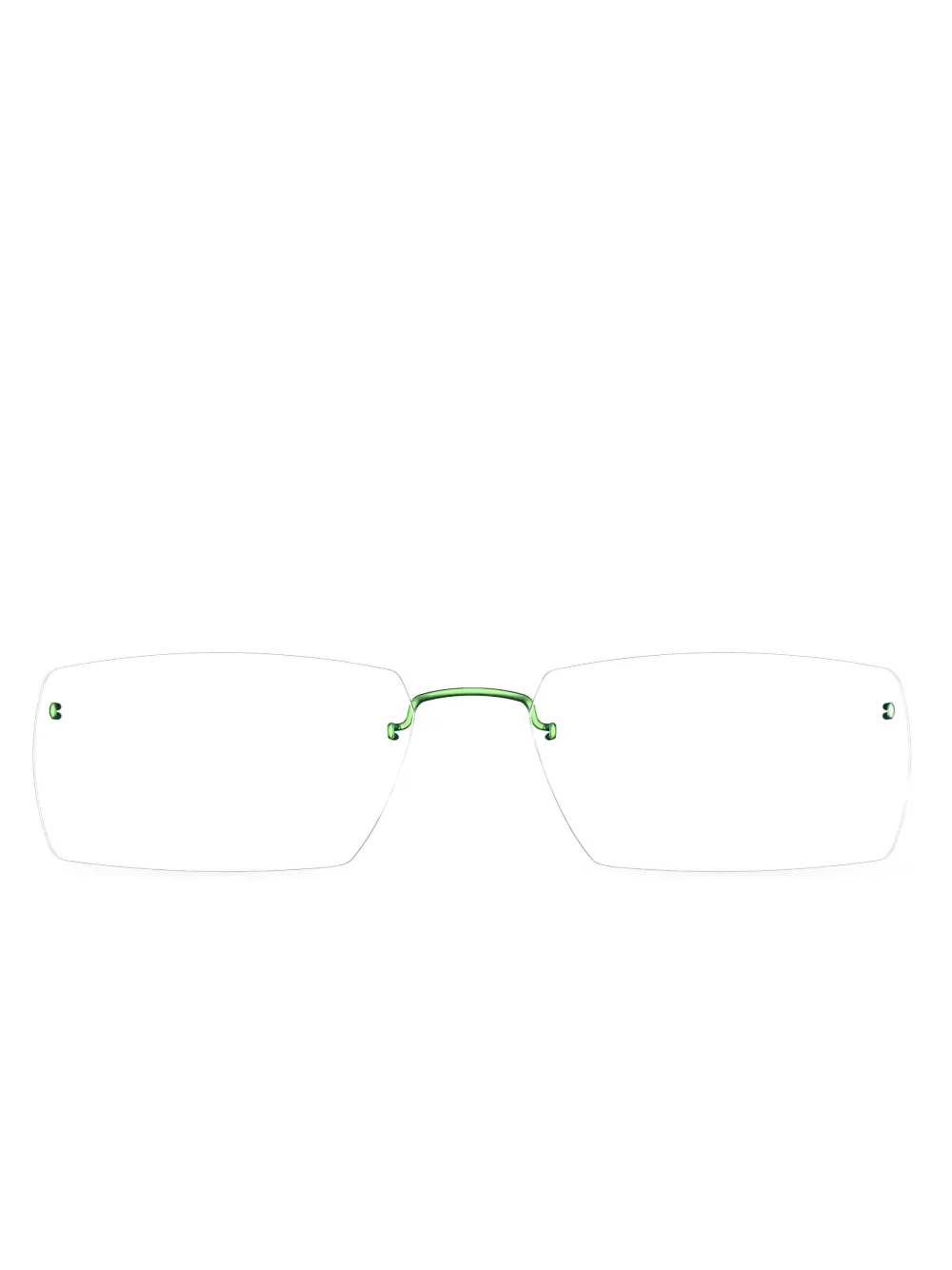 Lindberg  Spirit 2516 rimless rectangle-frame glasses | Green | Image 1
