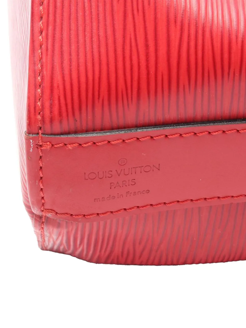 Pre-owned Louis Vuitton 1996 Epi Sac D Epaule Pm Bucket Bag In Red