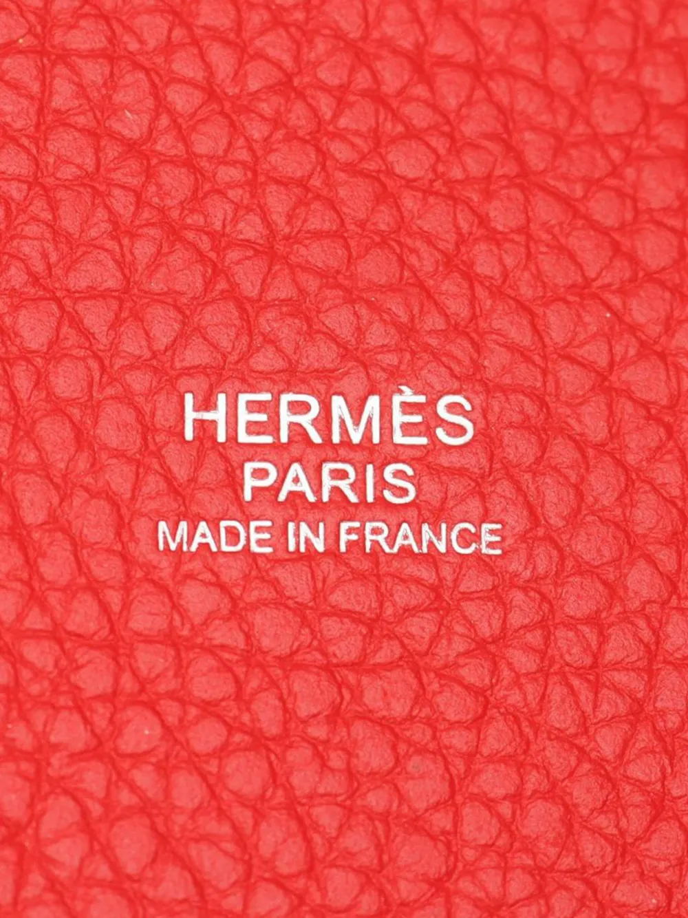 Pre-owned Hermes 2014 Clemence Picotin Lock 22 Handbag In Red