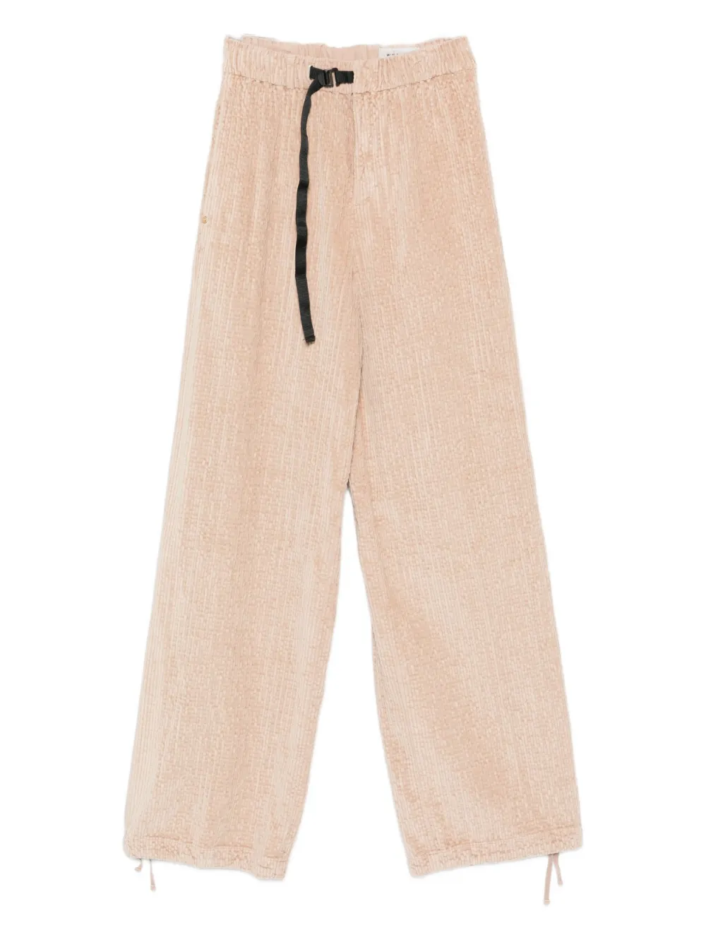 White Sand Drawstring-waist Pants In Pink