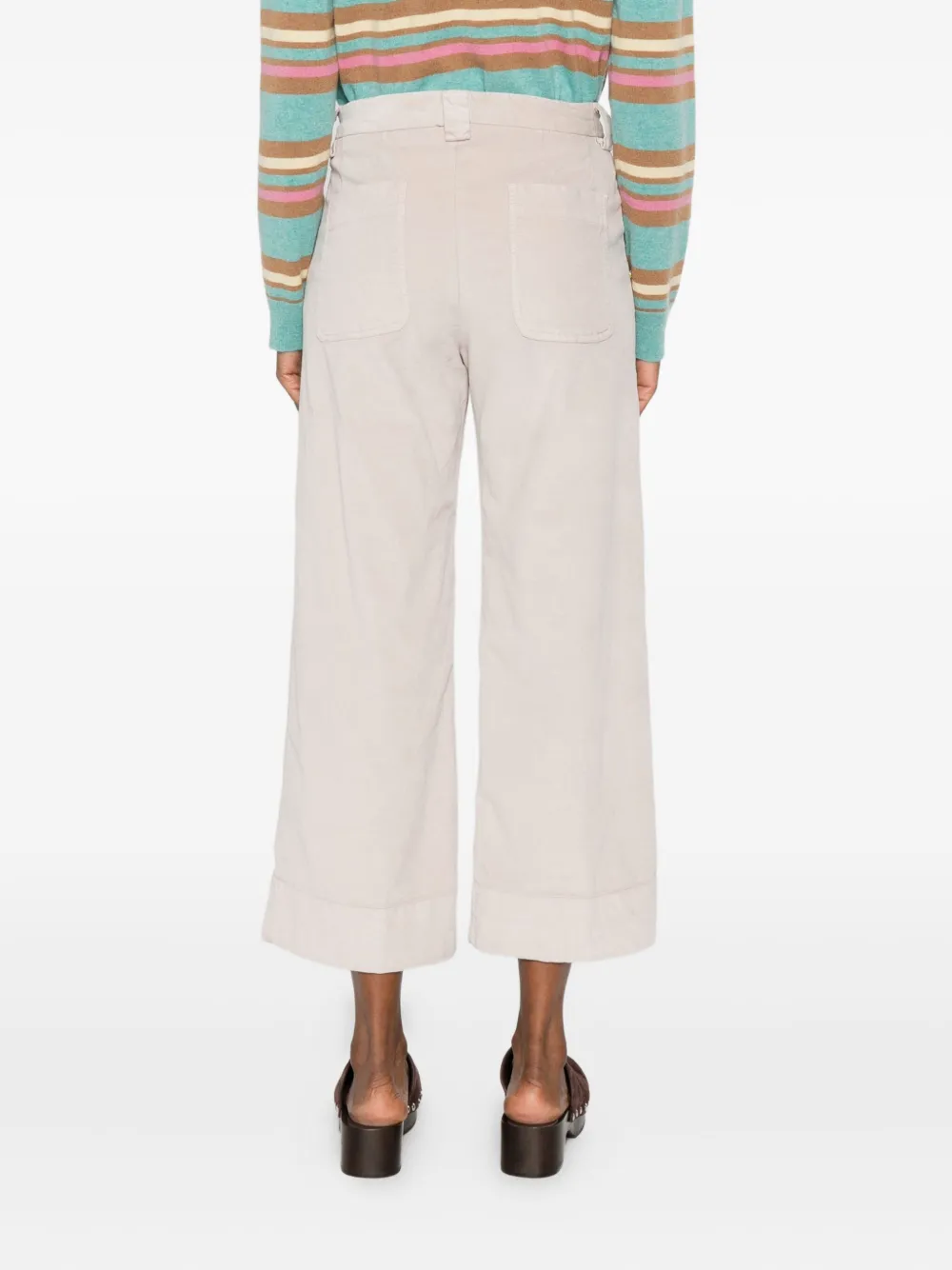 White Sand Cropped broek met cuffs NEUTRALS