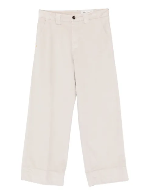 White Sand cuffed-hem cropped pants