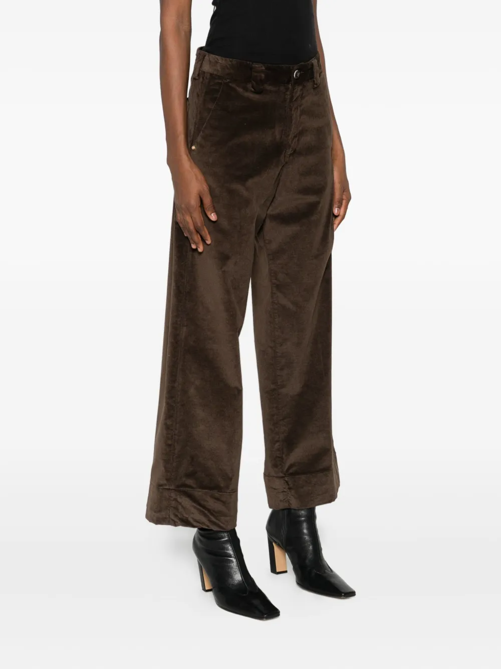 White Sand Trousers Blacks And Greys In Brown