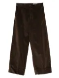 White Sand cuffed corduroy pants - Brown