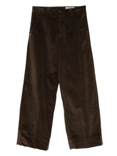White Sand cuffed corduroy pants
