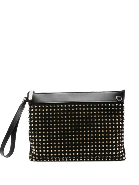 Christian Louboutin studded clutch bag
