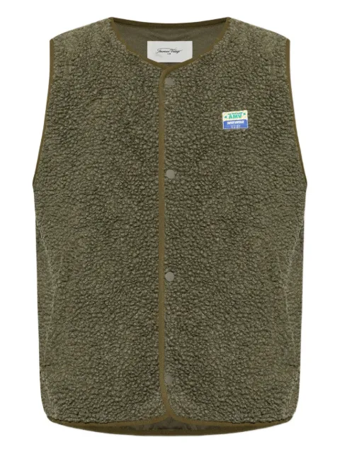 American Vintage button-fastening fleece gilet
