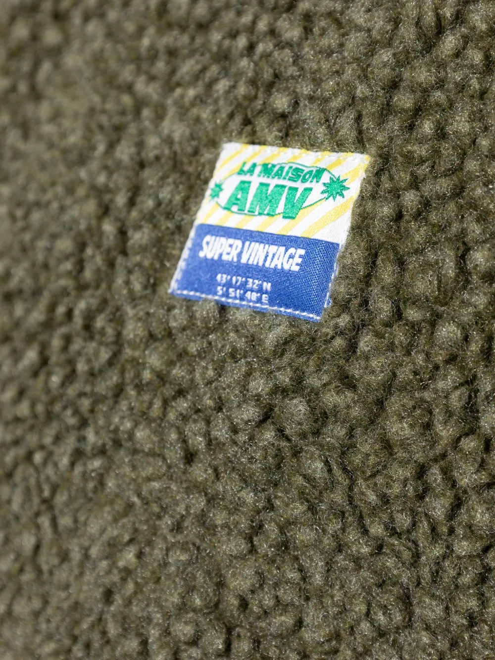 American Vintage Fleece gilet met knoopsluiting Groen