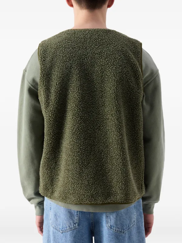 American Vintage ボタン フリースベスト | グリーン | FARFETCH JP