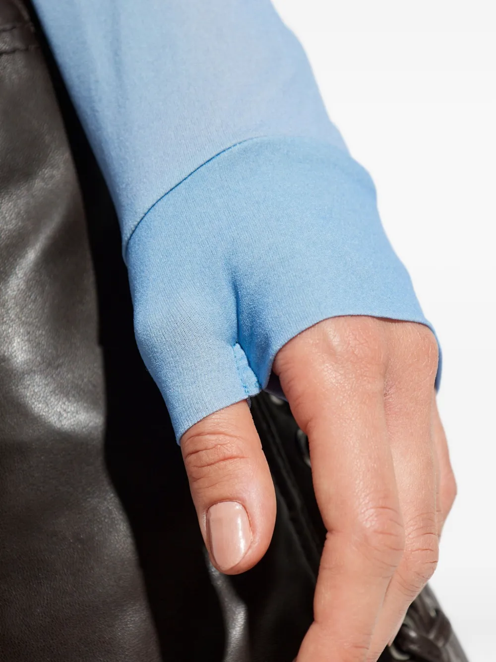 Issey Miyake Long-sleeved Graphic Top In Blue