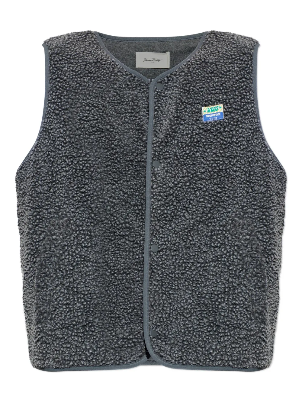 American Vintage buttoned-up gilet - Grau