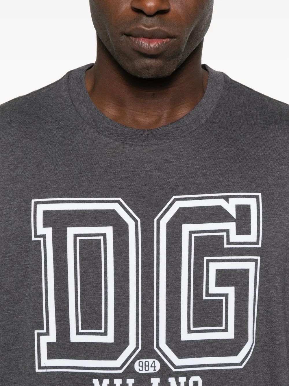 Dolce & Gabbana T-shirt met logoprint Grijs