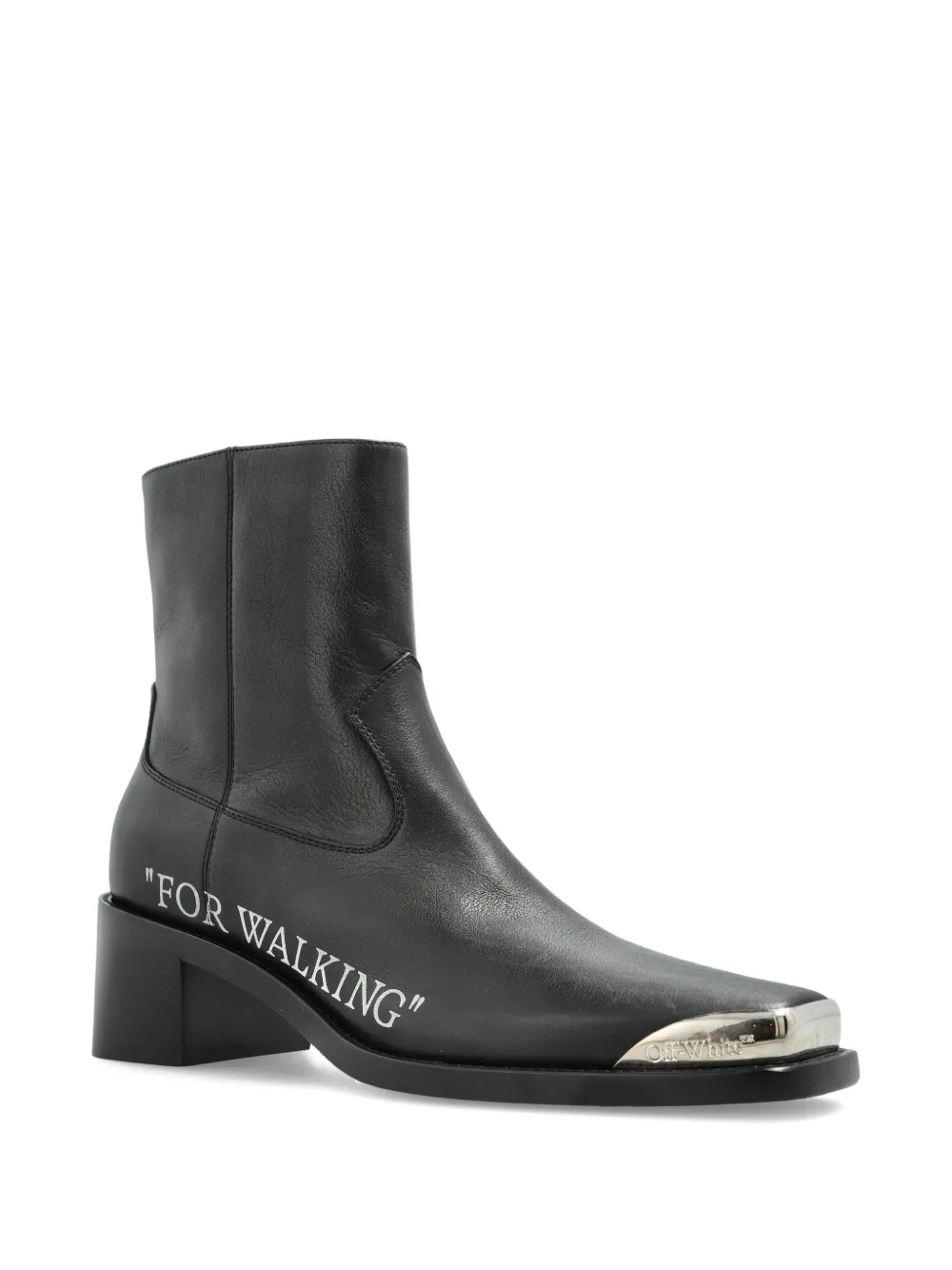 Off-White block-heel leather boots | Chelsea Boots | Image 2
