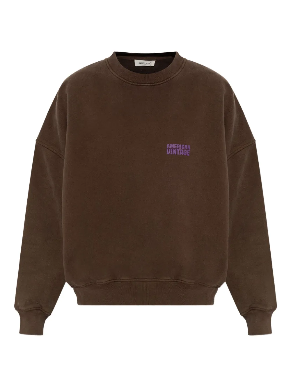 American Vintage logo sweatshirt - Marrone