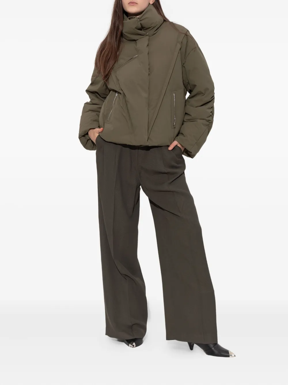 IRO Pallia pleated trousers - Groen