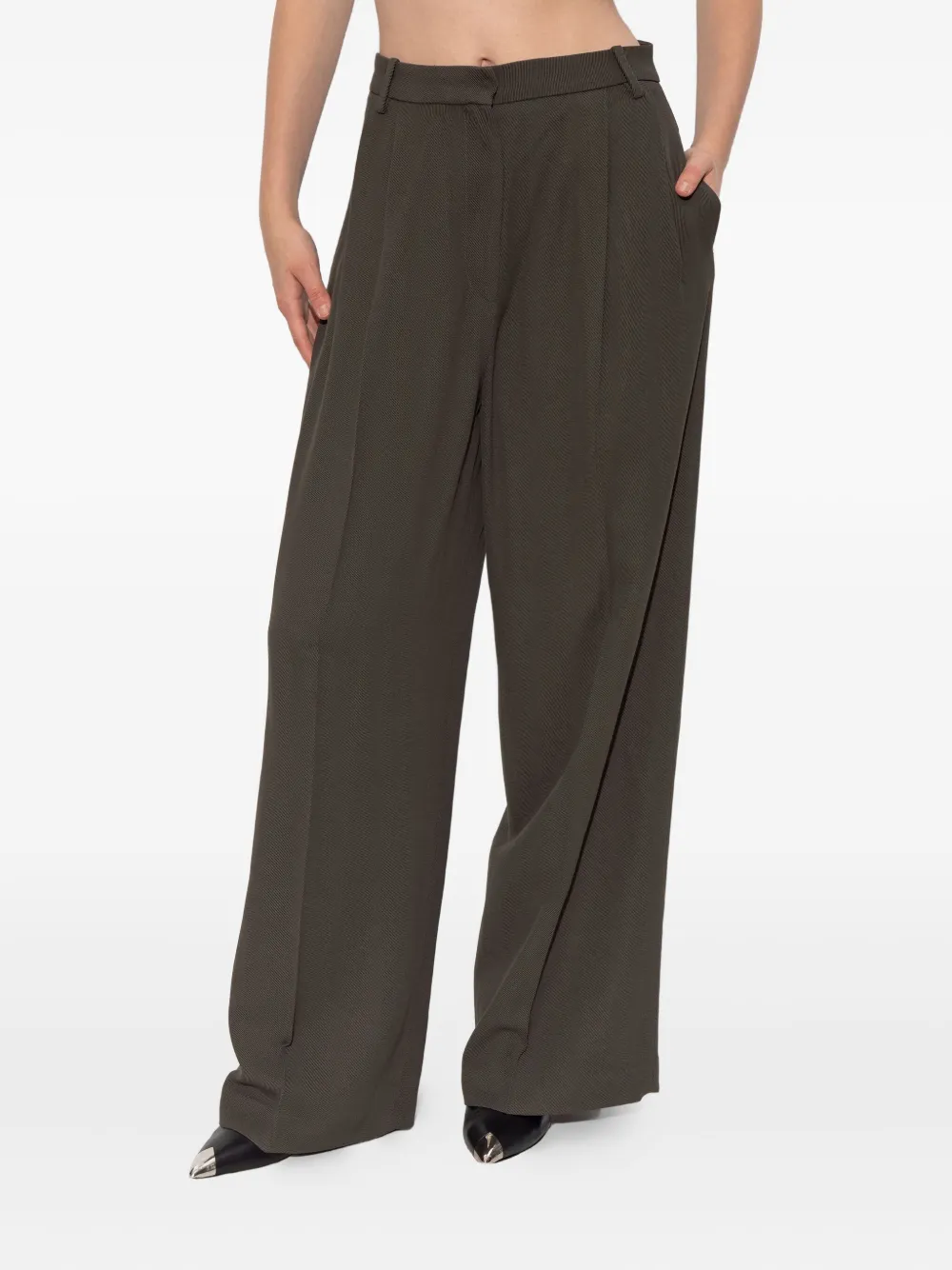 IRO Pallia geplooide broek Groen