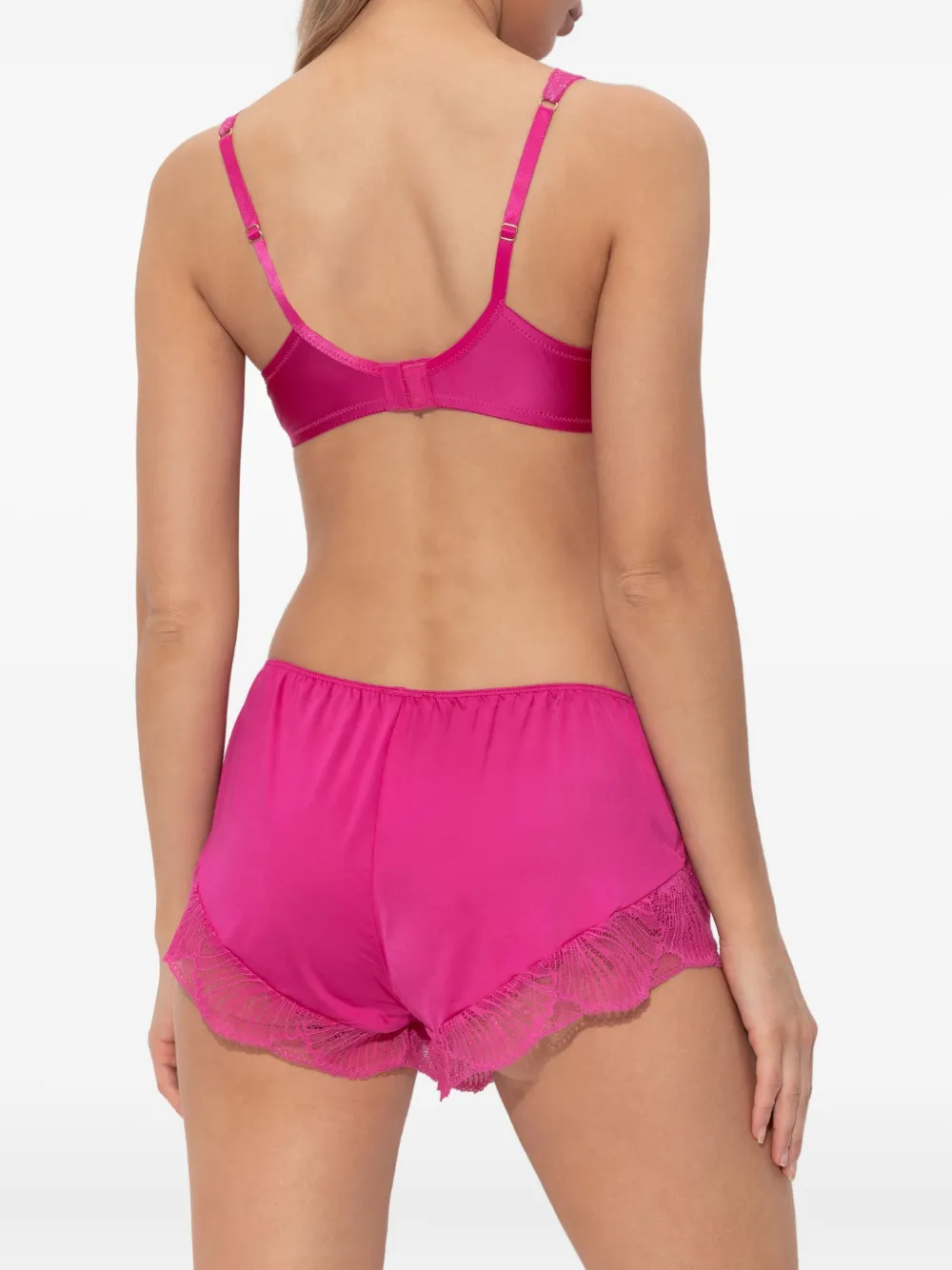 Hanro Lilith Lace Briefs In Pink