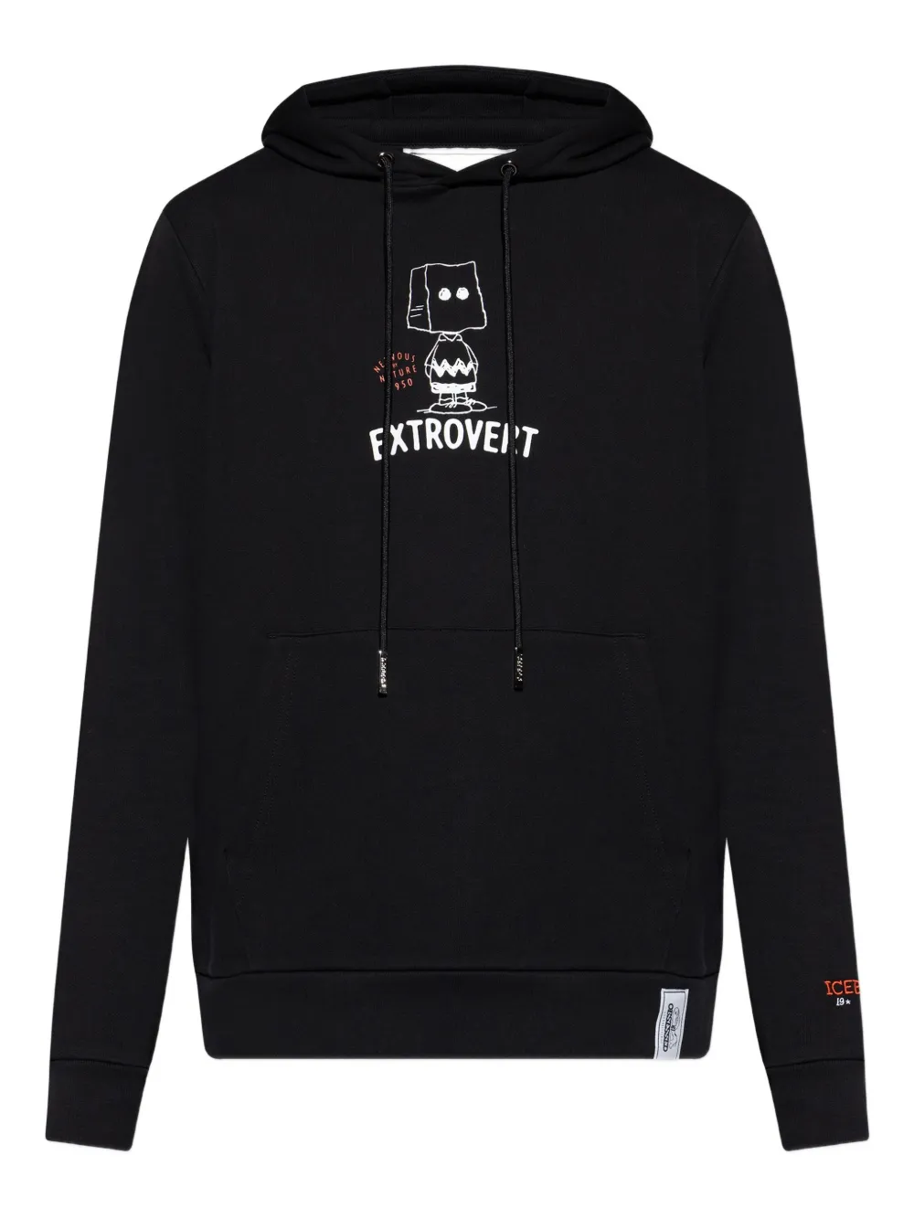 Iceberg graphic-print hoodie | Black | Image 1