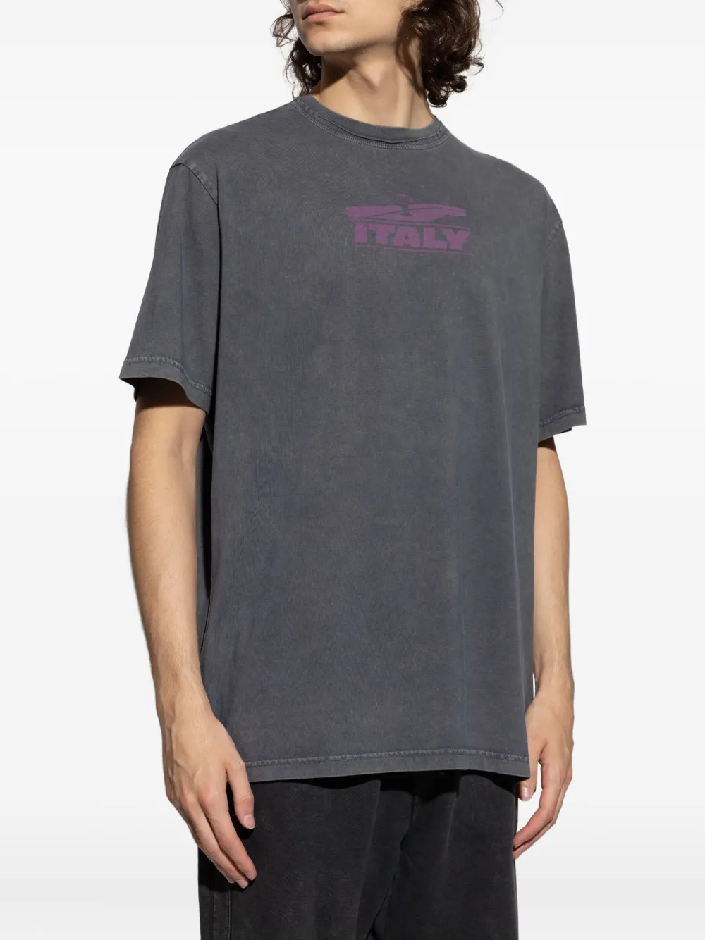 Iceberg Graphic-print T-shirt In Gray