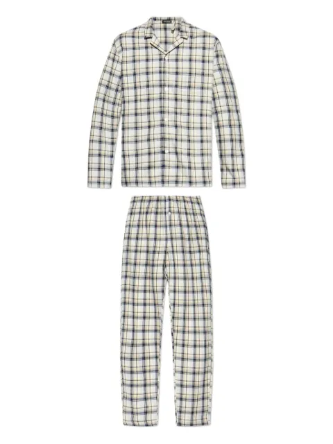 Hanro checked pyjama set