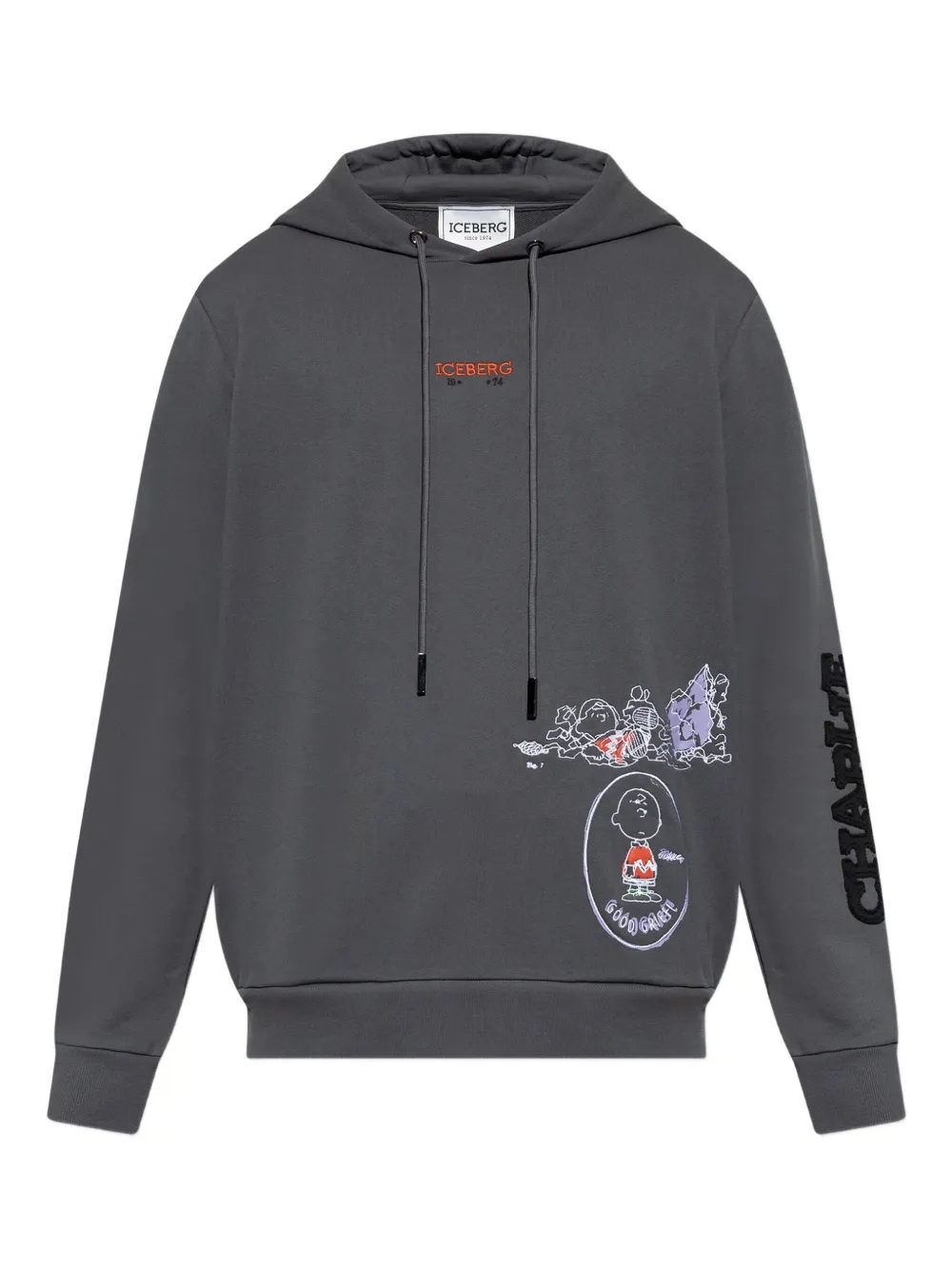 Iceberg x PEANUTS graphic-print hoodie | Grey | Image 1