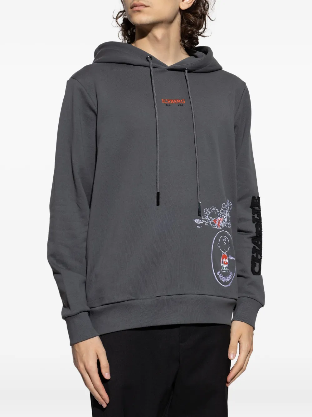 Iceberg x Peanuts hoodie met grafische print Grijs