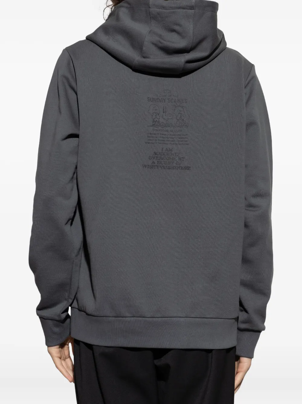 Iceberg Graphic-print Hoodie In Gray