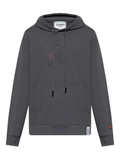 Iceberg graphic-print hoodie