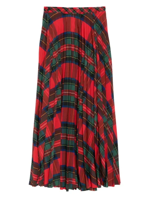 MASU pleated wrap skirt
