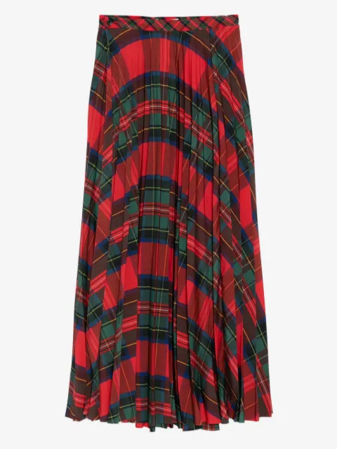 MASU pleated wrap skirt