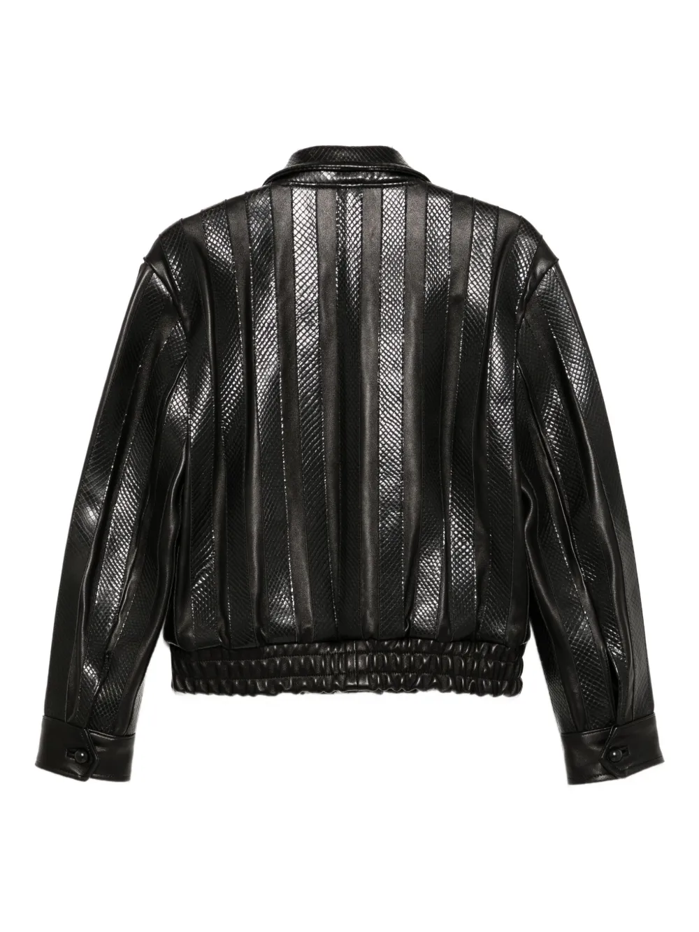 Ernest W. Baker Ernest striped leather jacket | Leather Jackets | Image 2