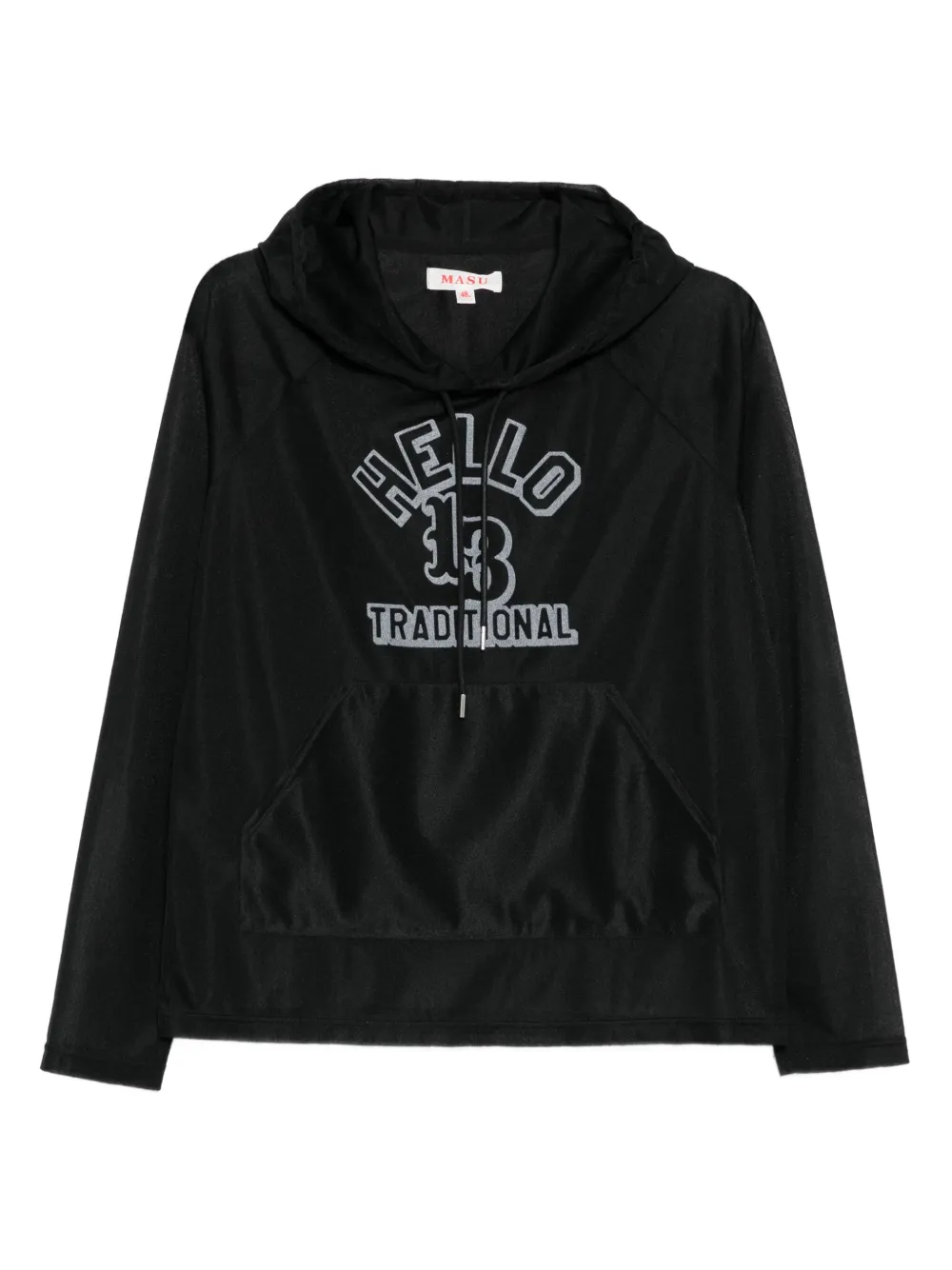 MASU graphic-print hoodie | Black | Image 1
