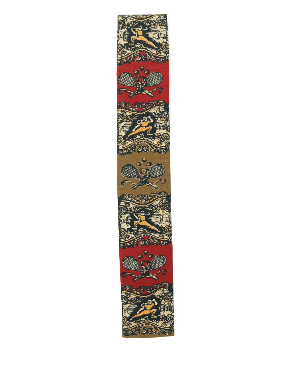 BODE Tennis Court necktie | Brown | Image 1