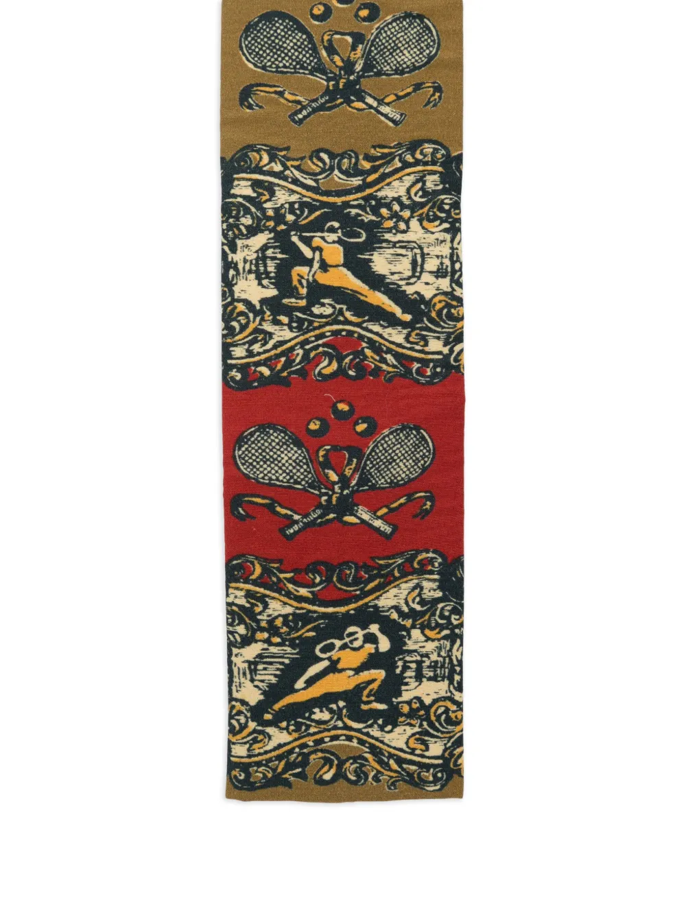 BODE Tennis Court stropdas Bruin