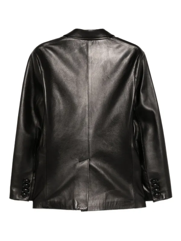 ジャケット・アウター ernest w. baker leather archive L gr Ernest W. Baker Ernest W レザージャケット | ブラック | FARFETCH JP