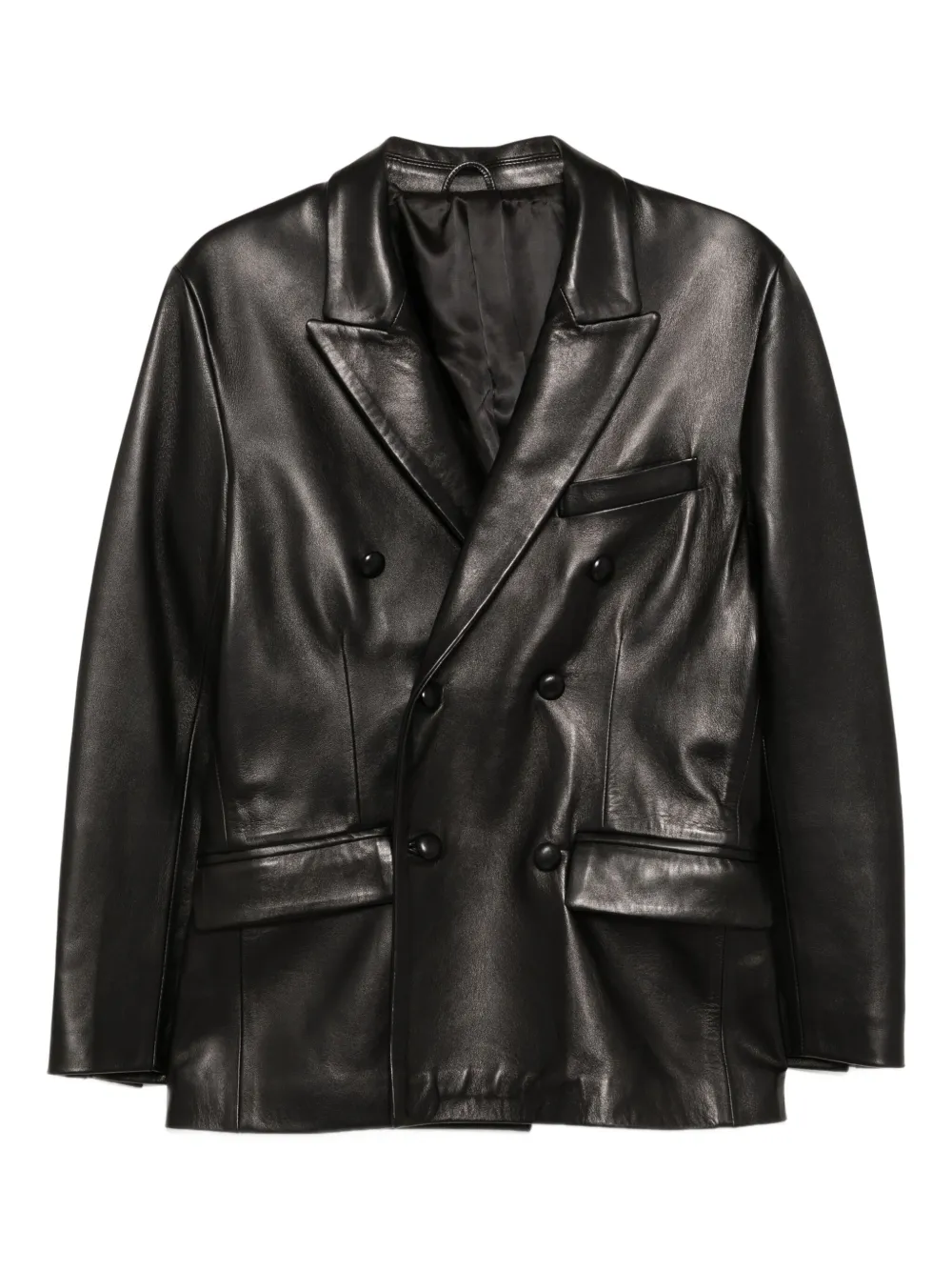 Ernest W Baker Ernest W Leather Jacket In Black