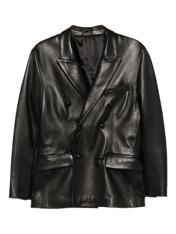 Ernest W. Baker Ernest W レザージャケット | ブラック | FARFETCH JP