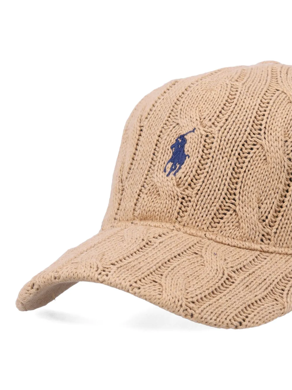 Polo Ralph Lauren Cable-knit Baseball Cap In Multi