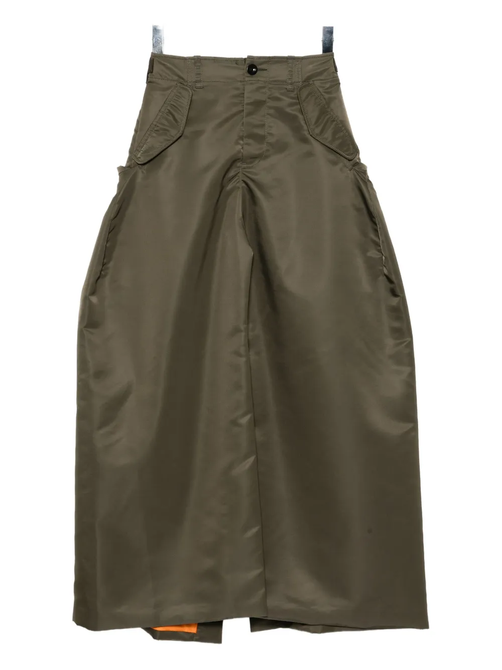 sacai wide buckled skirt | أخضر | Image 1