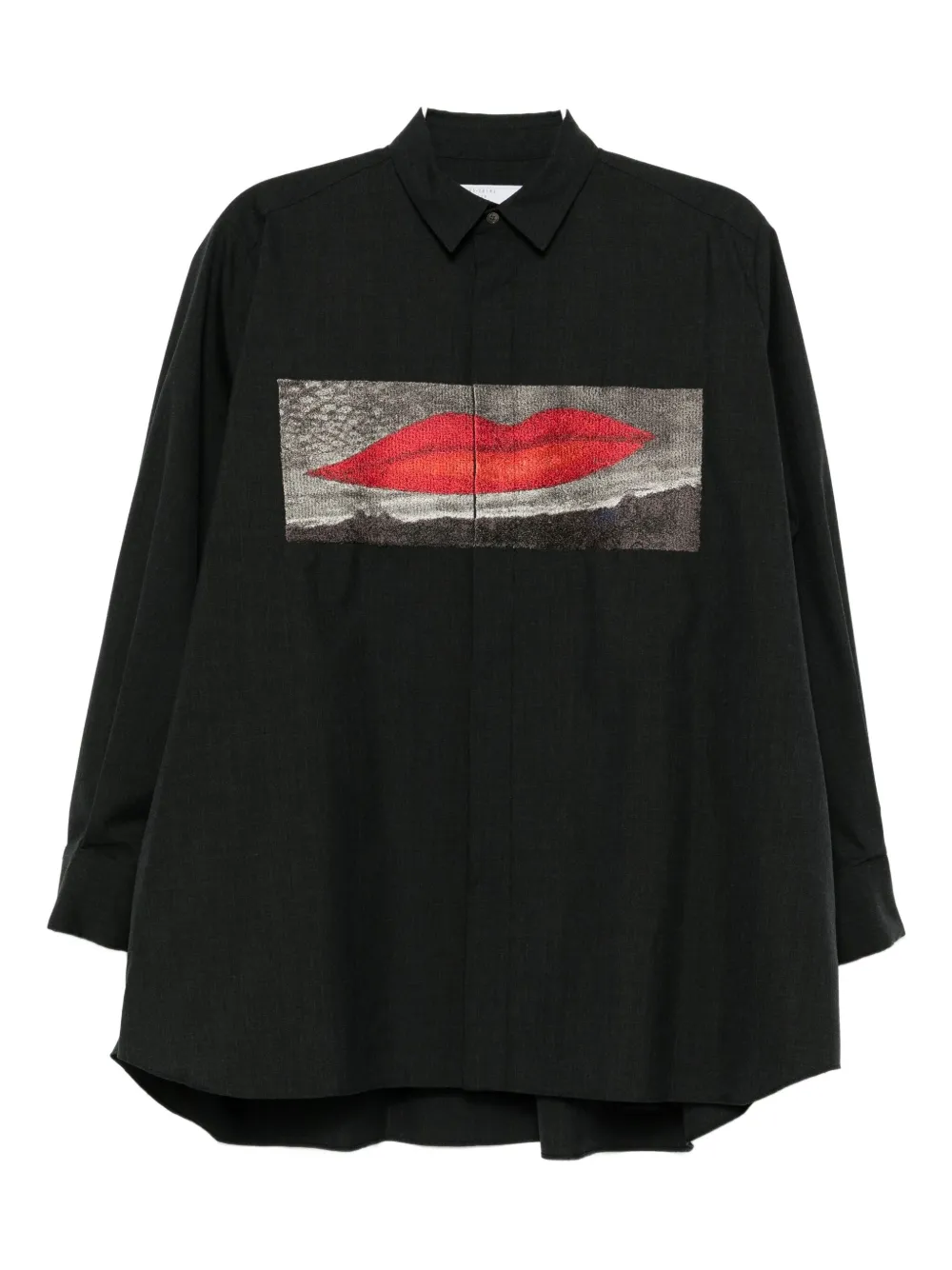 Sacai Man Ray Suiting Shirt In Gray