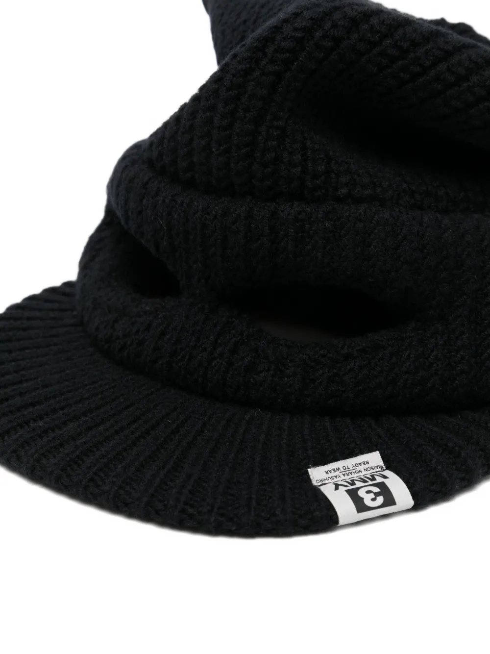 Miharayasuhiro Masked Cat Cap In Black