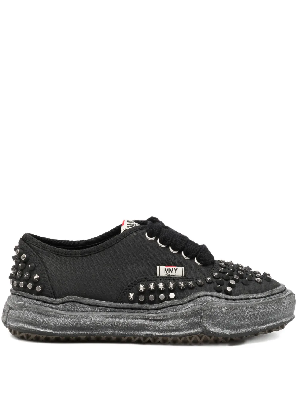 Maison MIHARA YASUHIRO stud low-top trainers Zwart