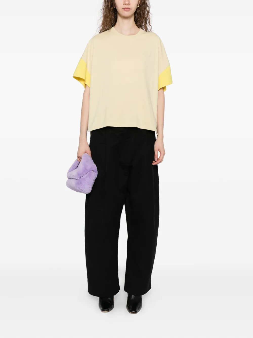 LOEWE logoed cotton and silk t-shirt | T-Shirts & Jersey Shirts | Image 2