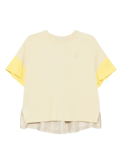 LOEWE logoed cotton and silk t-shirt 