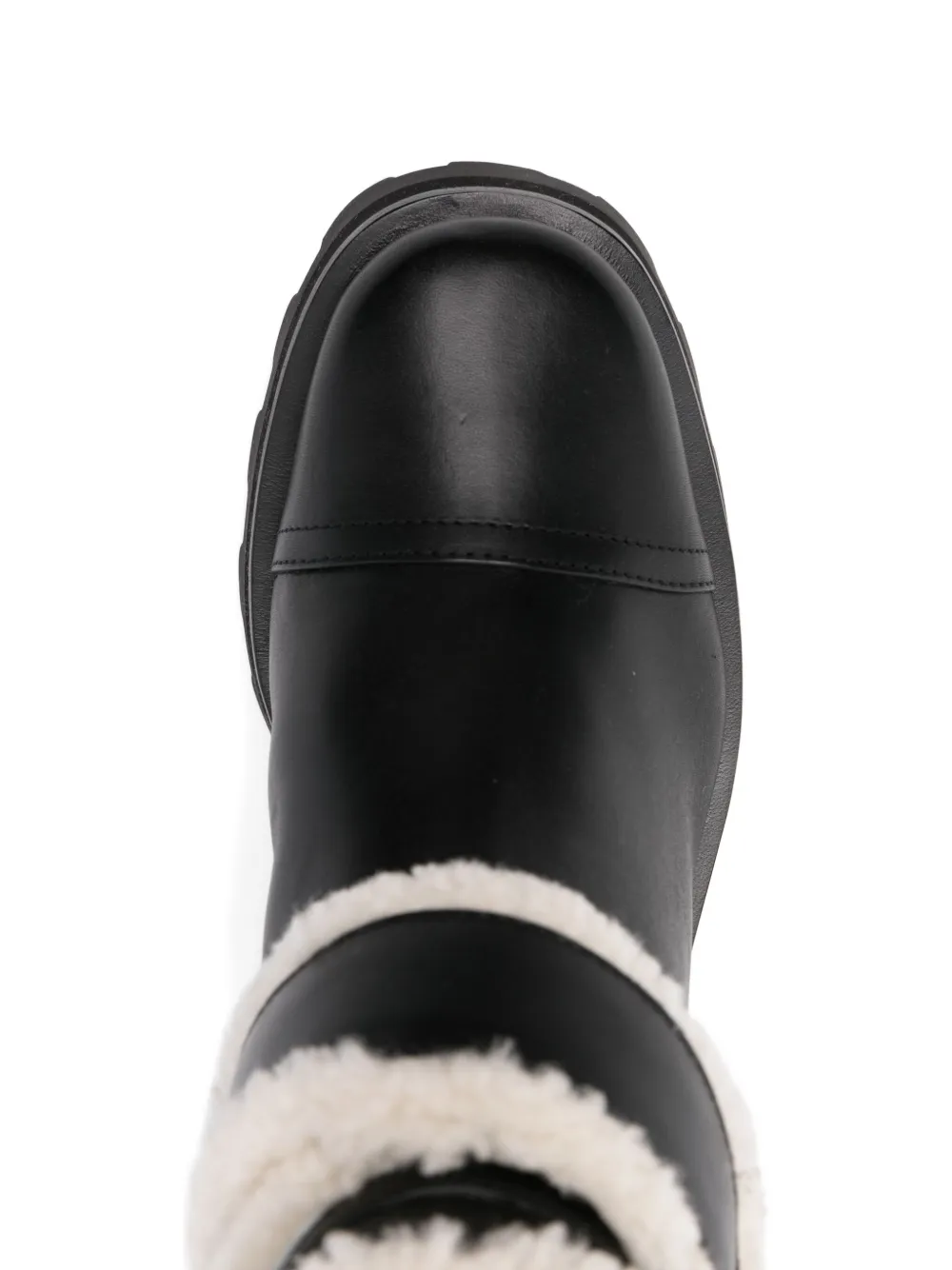 Jimmy Choo Meena Shearling-strap Boots In Black