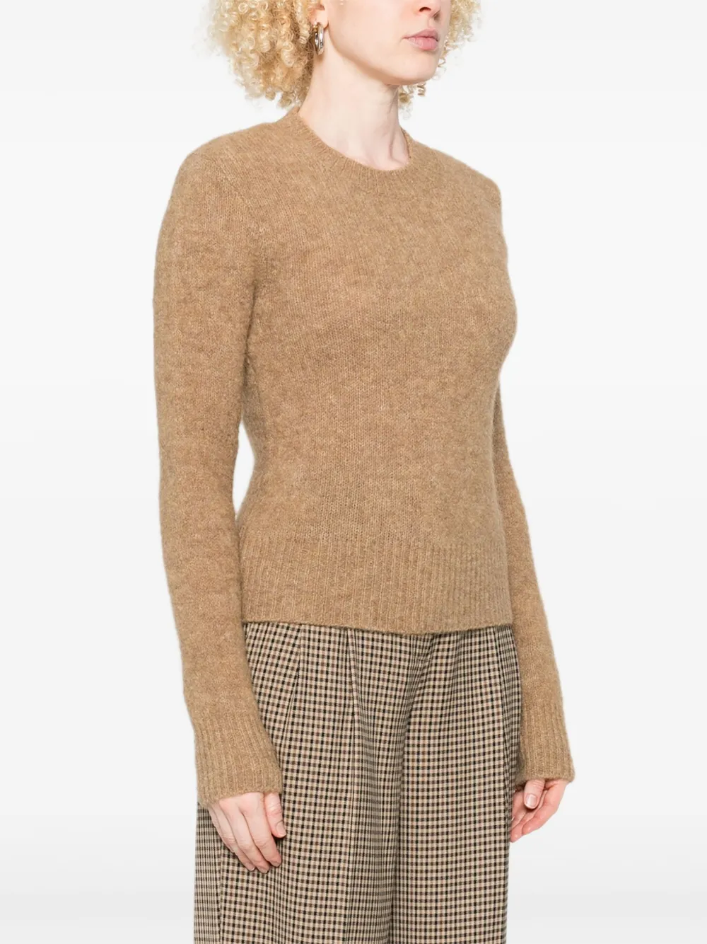 AMI Paris Sweater met ronde hals Beige